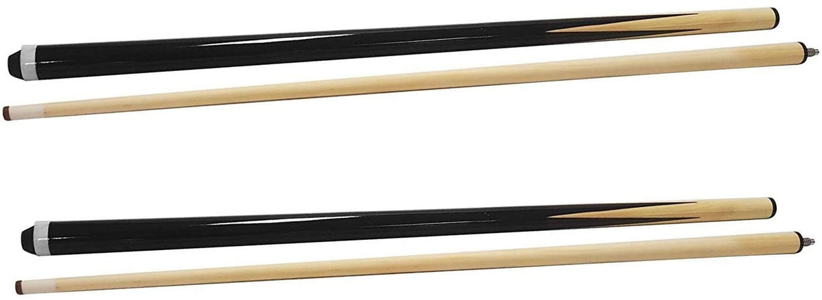SUNWIN 48Inch Pool Cue StickHardwood Billiard House Cue 2-Piece Set of 2