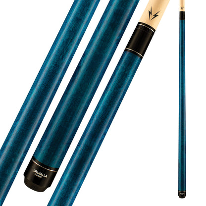 Viking Valhalla 100 Series No Wrap 2 Piece 58” Pool Cue Stick VA103 (20oz Blue)