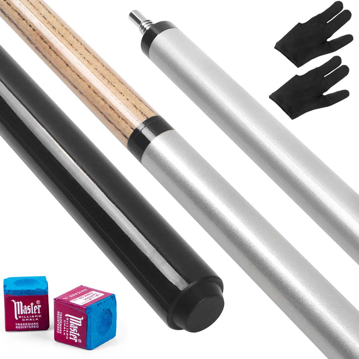 Kmise Break Cue Stick57 Inch 2-Piece Break Cue Stick Punch Billiard Pool Cue Sticks with 13mm Pro Breaking Tip23oz Pool Stick.